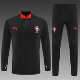 25-26 PORTUGAL FULL BLACK TRACK SUIT